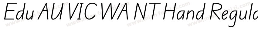 Edu AU VIC WA NT Hand Regular字体转换